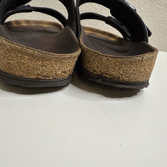 Birkenstock Arizona Leather Sandals Matte Black US Men's 9 Women's 11 EU 42 - Picture 4 of 15